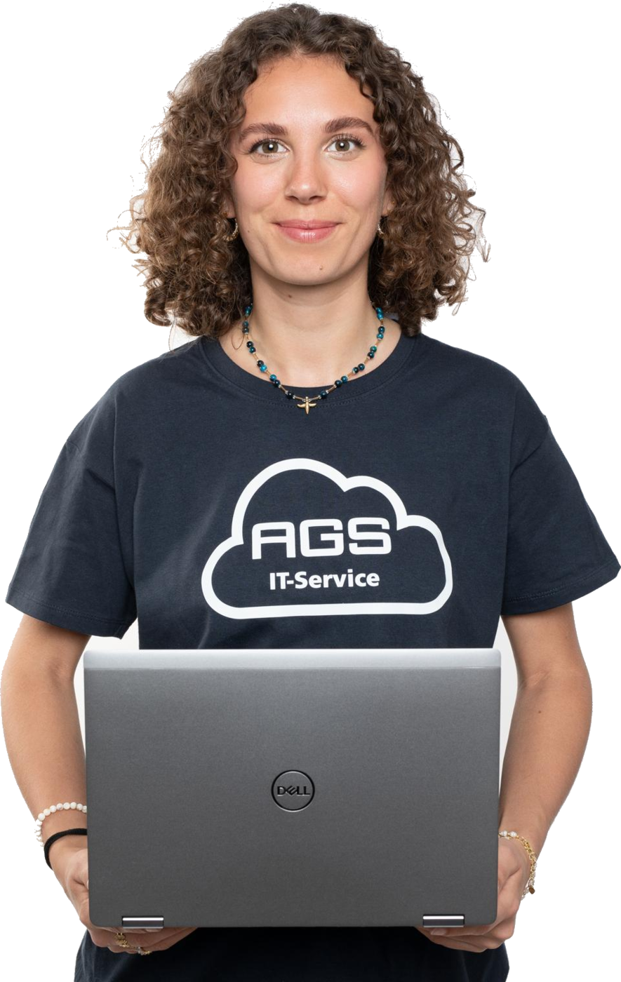 Mitarbeiter von AGS IT-Service bei der Kundenberatung