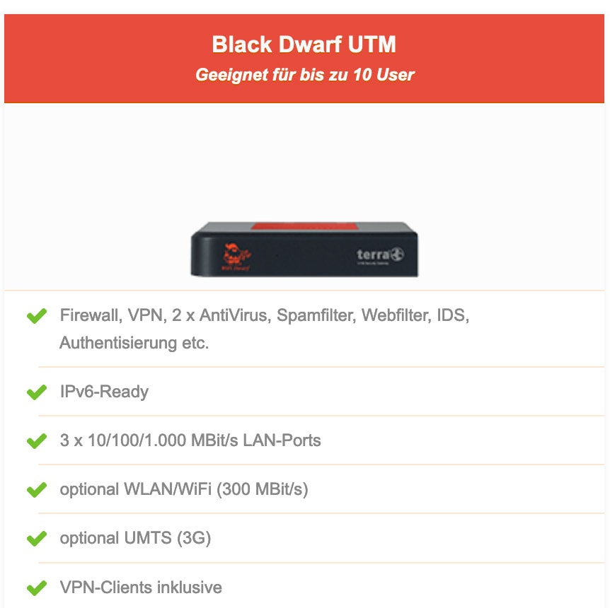 black draft utm firewall